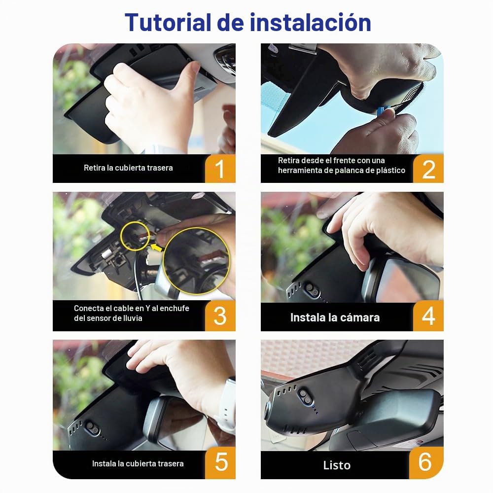 Fitcamx Dashcam 4K Adecuado para BMW X1 & iX1 (U11) 2023-2026, OEM Cámara de Coche 2160P UHD Video WiFi, G-Sensor, Grabación en Bucle, WDR Camara para Coche, Plug & Play, Tarjeta de 64GB
