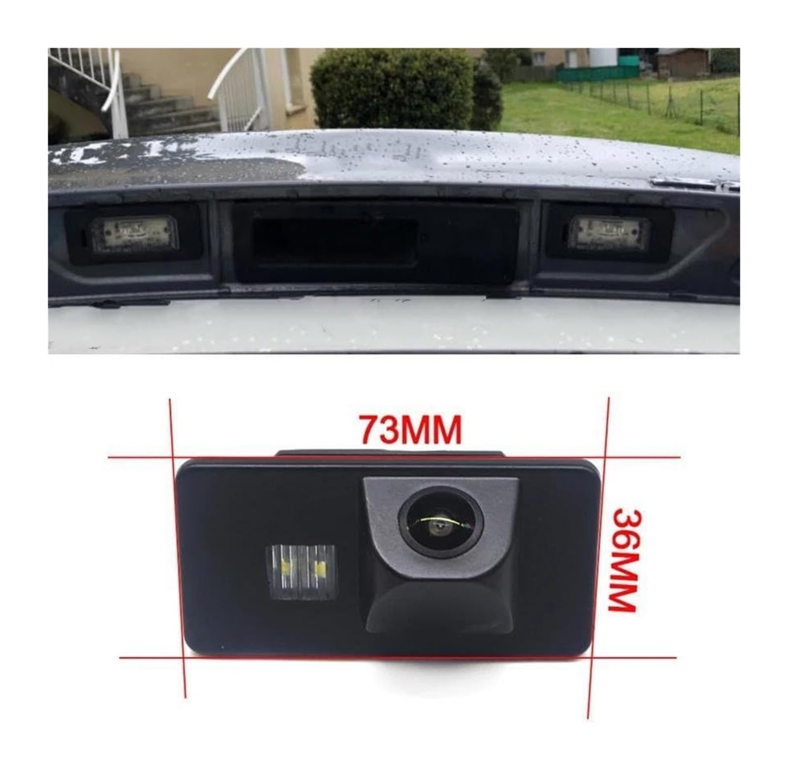 Telecamere Visione Posteriore per BMW per X3 E83 2003-2010 Fotocamera con Telecamera per Retromarcia per Parcheggio Senza Fili per(Camera Wireless)