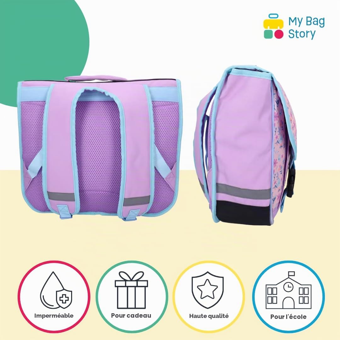 mybagstory - Cartable Stitch Fille Bleu 38 cm