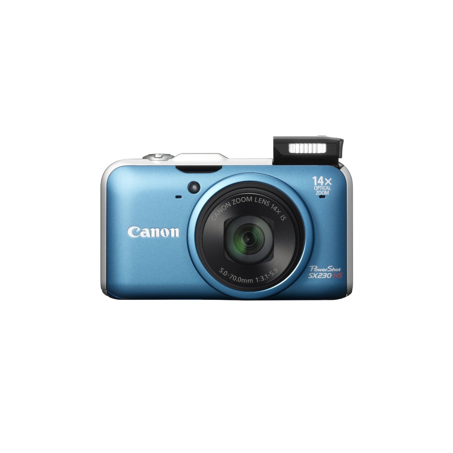 Canon PowerShot SX230 HS - Cámara Digital Compacta - 12.1 MP - GPS - Zoom óptico: 14x - memoria soportada: MMC, SD, SDXC, SDHC, MMCplus - Azul (importado)