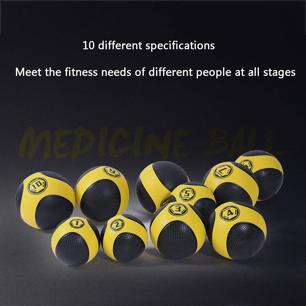 Pelota Medicinal Balón De Medicina para El Hogar, Pelota De Goma, Equilibra Y Estabiliza La Pelota De Entrenamiento, Pelota De Gravedad, 1kg, 2kg, 3kg, 4kg, 5kg, 6kg, 7kg, 8kg, 9kg, 10kg