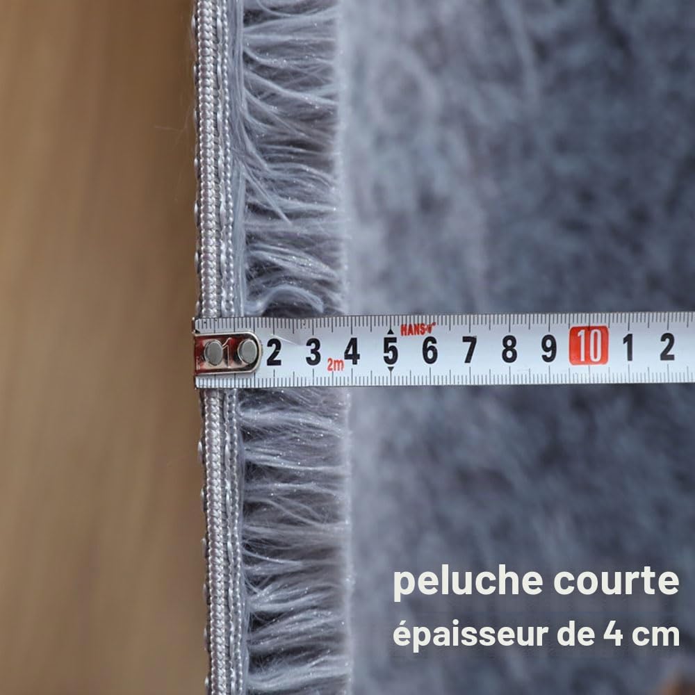 Tapis Salon Tapis Grande Taille Chambre Modernes, Soft Tapis De Salon Tapis à Poils Longs Grand Tapis pour Enfant Chambre, Salon, Chambre à Coucher (160x230cm,Rouge Bordeaux)