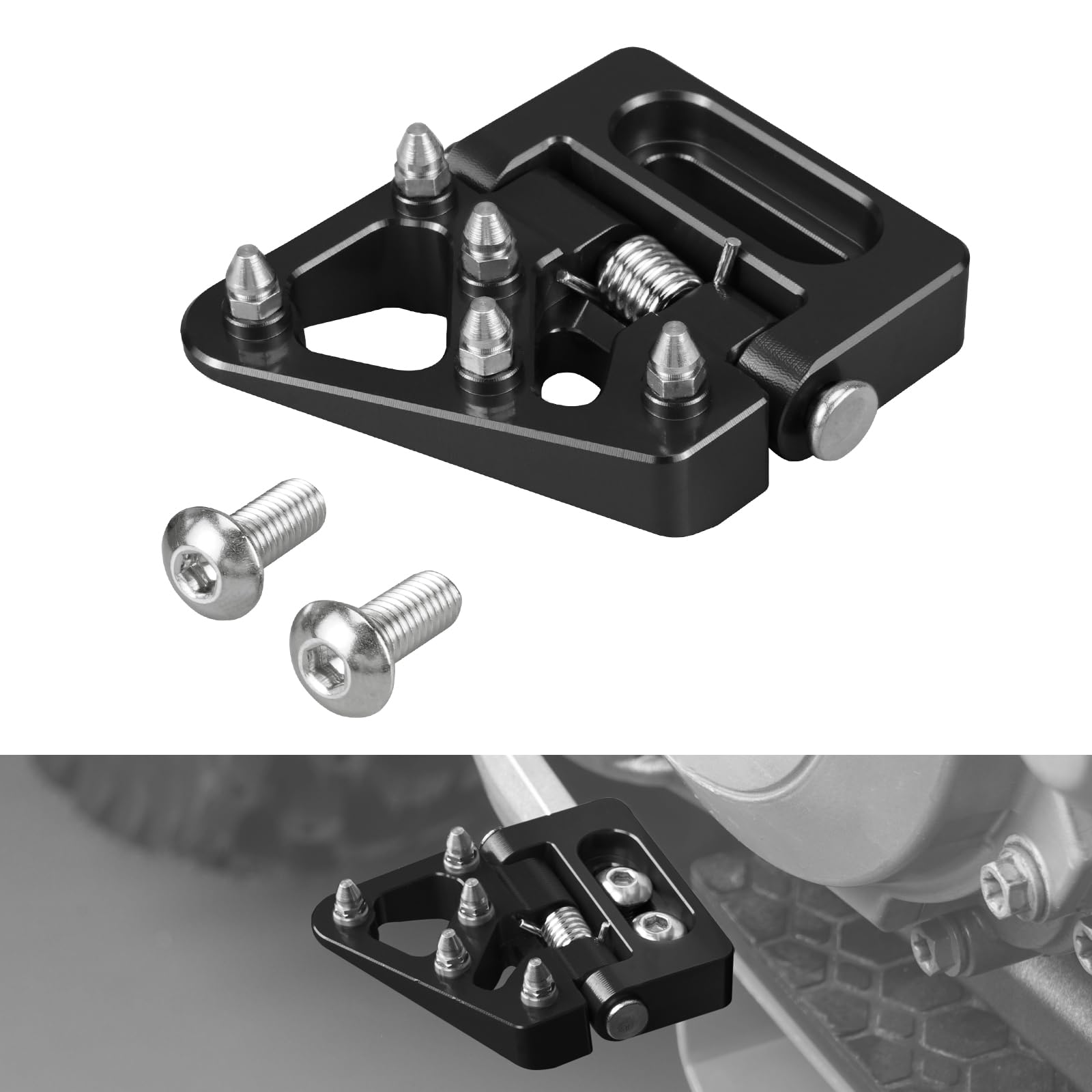 NICECNC Embout de pédale de Frein Pliable de Rechange pour Moto Compatible with Beta RR RR S 200 250 300 390 430 450 480 500 XTRAINER 300 2013-2023, Voir compatibilité, Noir