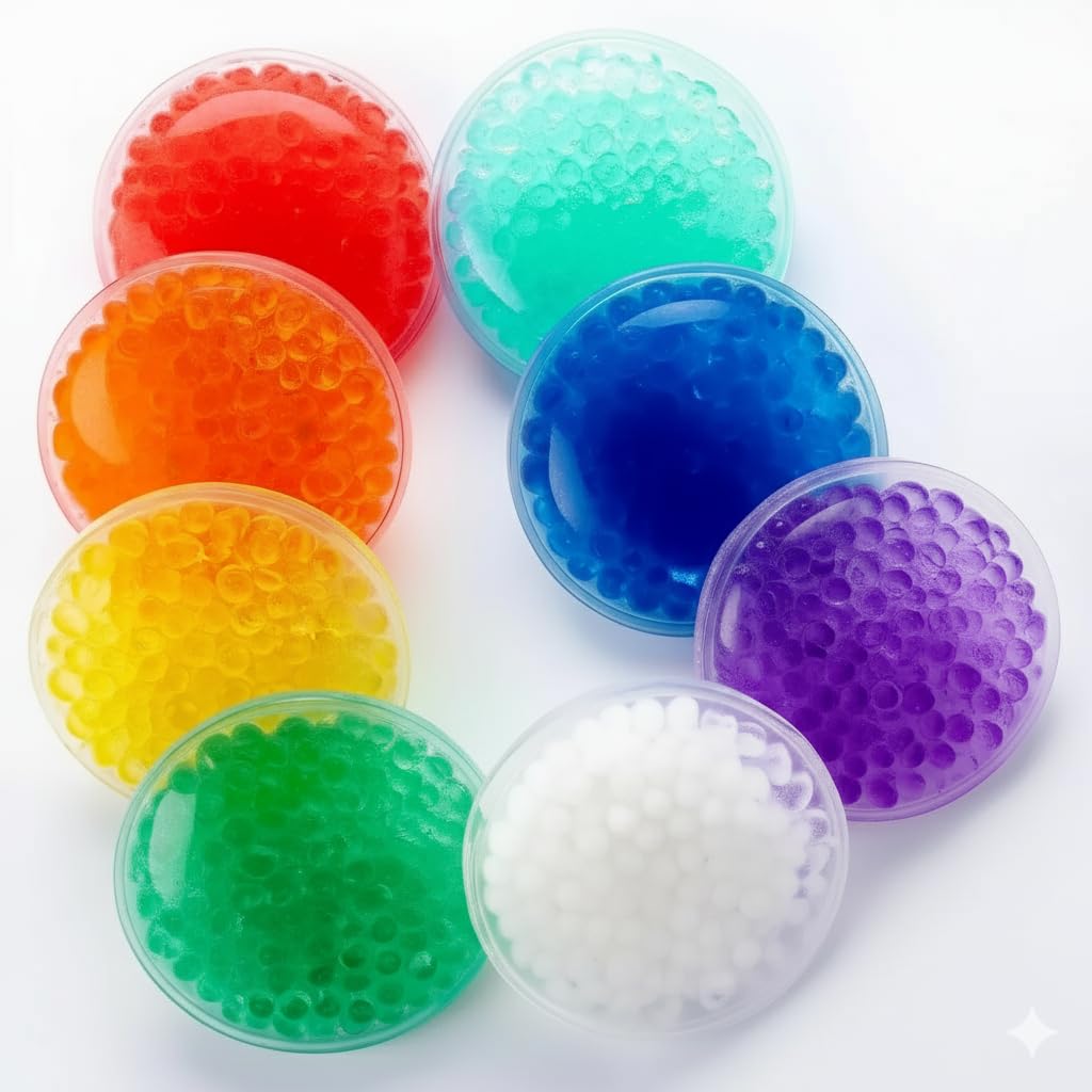 Small Ice Packs, Boo Boo Ice Packs for Injuries Reusable Hot Cold Packs Bulk Cold Compress for Pain Relief, Various Color, 8 Pack