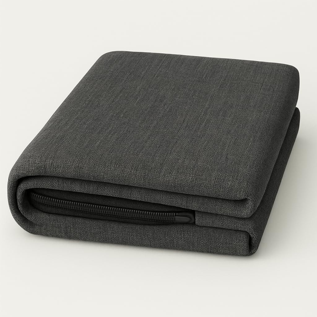 chilly pilley® Bezüge UV für Palettenkissen Palettenauflagen Palettenmöbel Bezüge Sitzkissenbezug Rückenkissenbezug (Sitzkissen 120x80x15cm, Anthrazit UV)