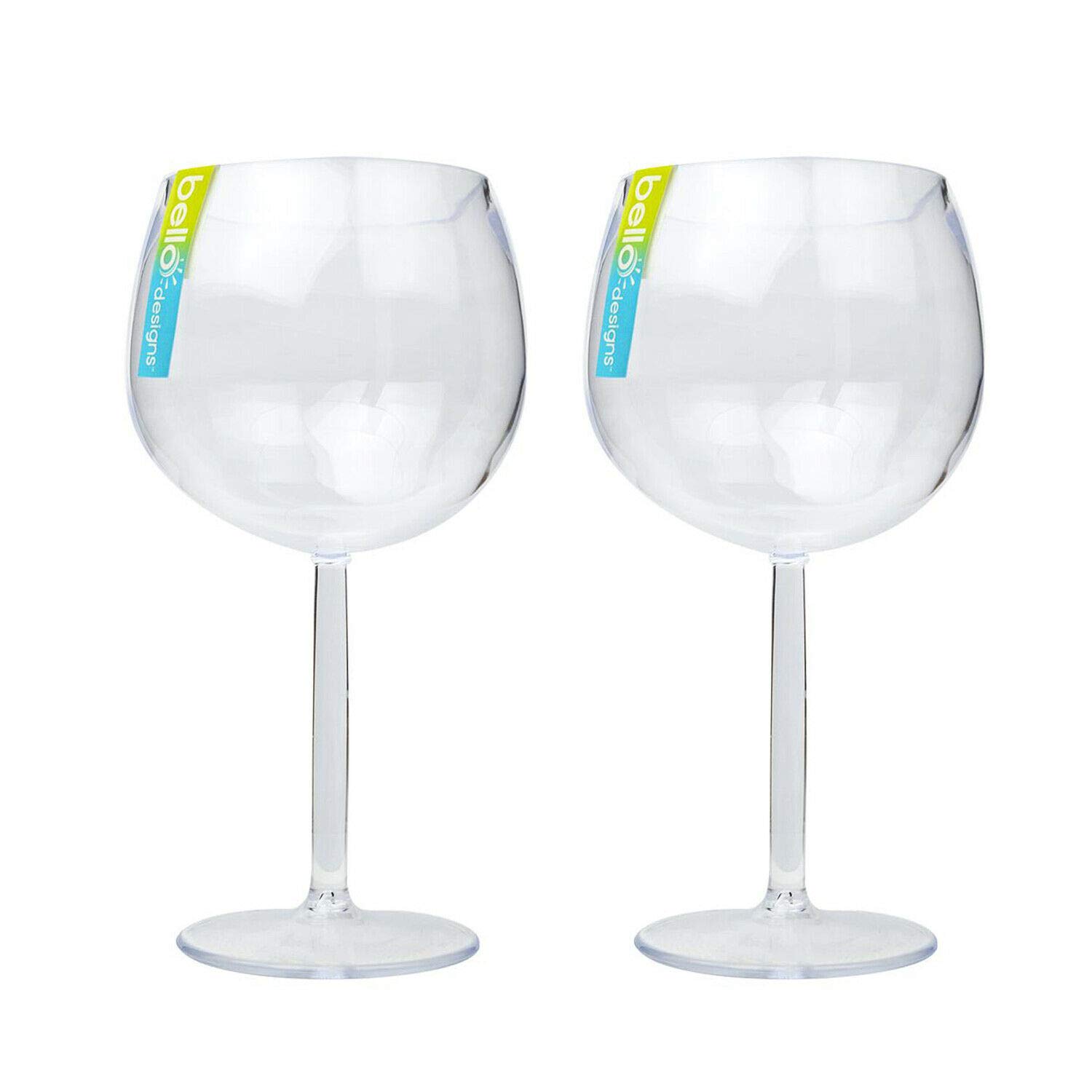 Guaranteed4less Transparent Gin Glasses Plastic Drinking G&T Tonic Cocktail Balloon Bar 600Ml Wine Drinks (2)