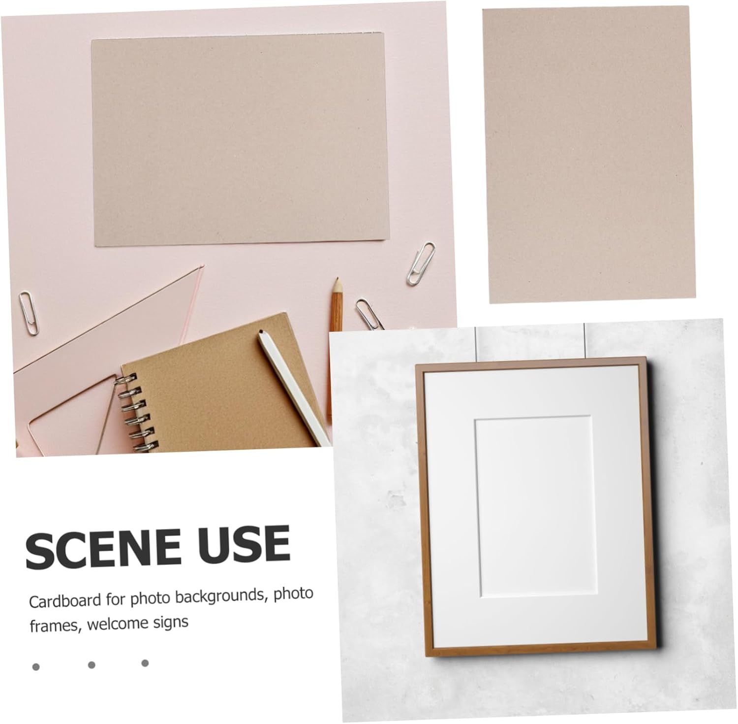 20pcs Heavy Duty Cardstock Binding Covers Chipboard Sheets for Vintage Scrapbooking Album Making and Craft Projects Sturdy Cardboard for Bookbinding