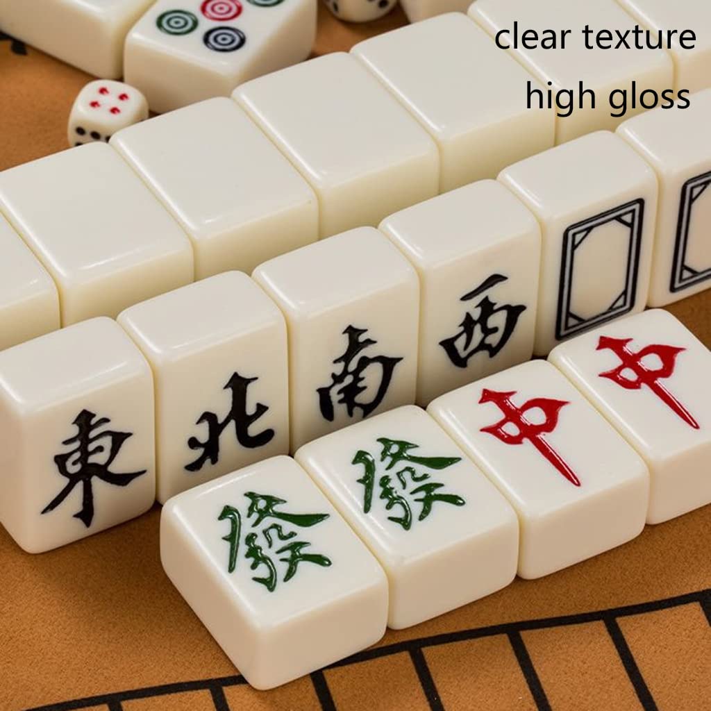 Amazon.co.jp: SHATONG ボードゲーム 伝統的な完全な中国麻雀ゲーム