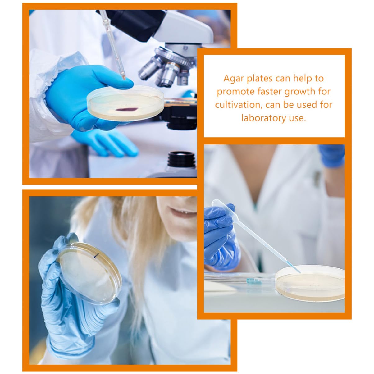 ULTECHNOVO 60piezas Placas De Petri Agar Nutritivo Prellenado Para Experimentos Científicos y De Microorganismos