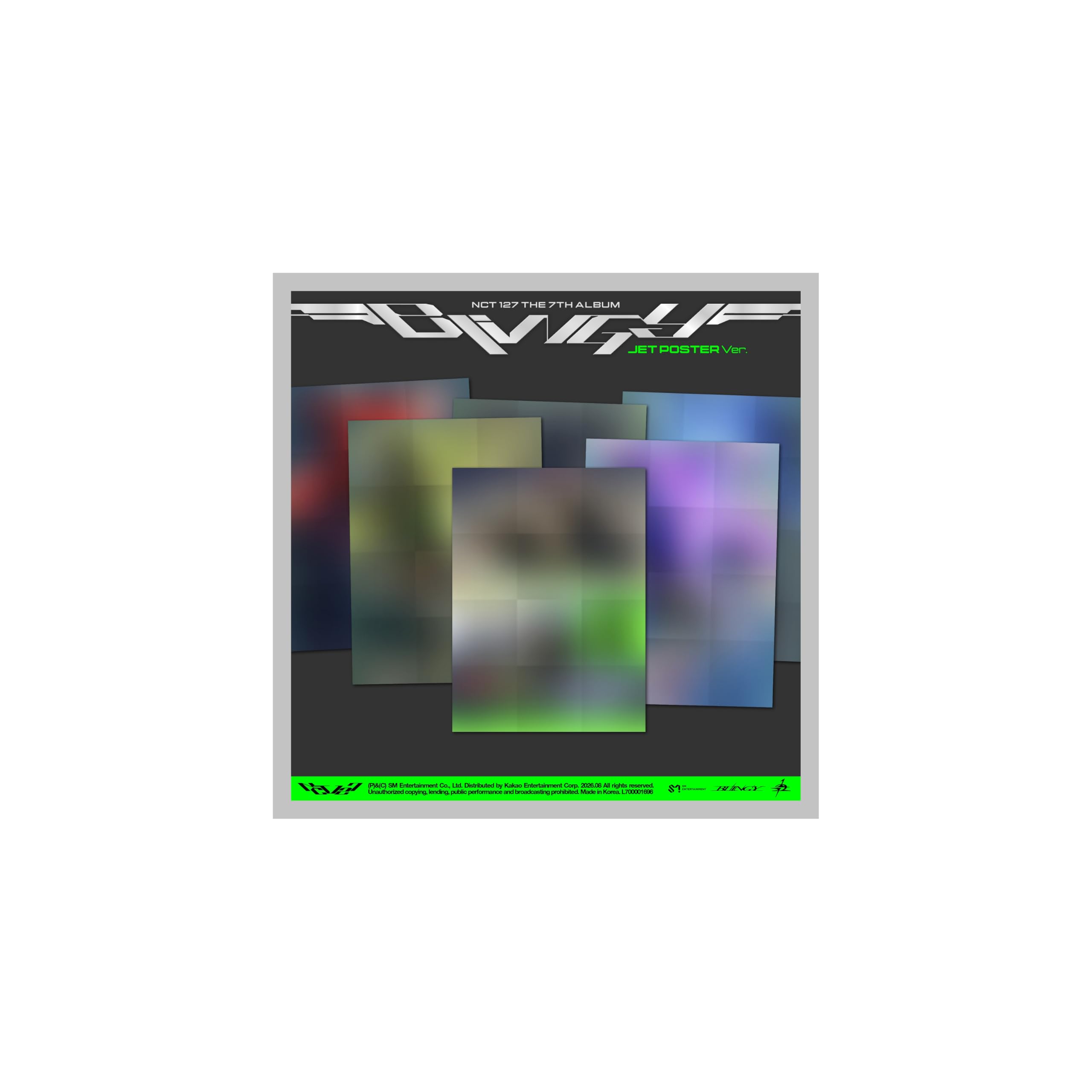 (JET Poster Set : NCT127+HAECHAN+JAEHYUN+JOHNNY+TAEYONG+YUTA) NCT 127 BLINGY 7º álbum