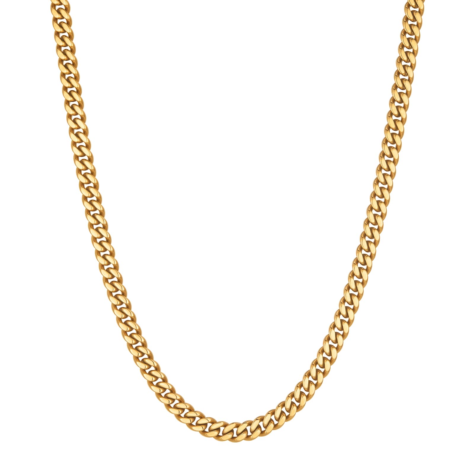 VEXXS Gold Plated Cuban Link Chain
