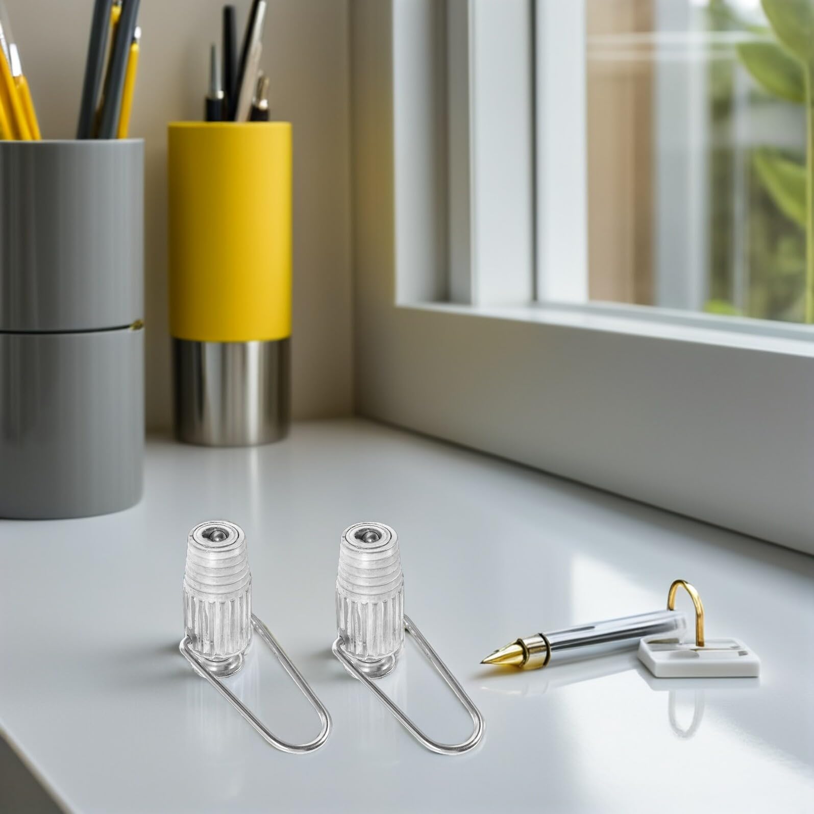 Wäscheleinenspanner und Einfacher Installation 6 Stück aus Aluminiumlegierung mit Müheloser Seilspannung für und Garten