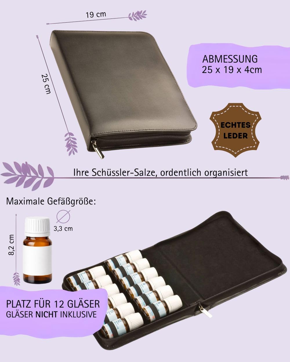 Schüssler-Salze - Taschenapotheke für 12 DHU Schüssler-Salze Schwarz (ohne Arzneimittel)
