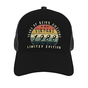 Amazon.com: Vintage 1988 Limited Edition Trucker Hat for