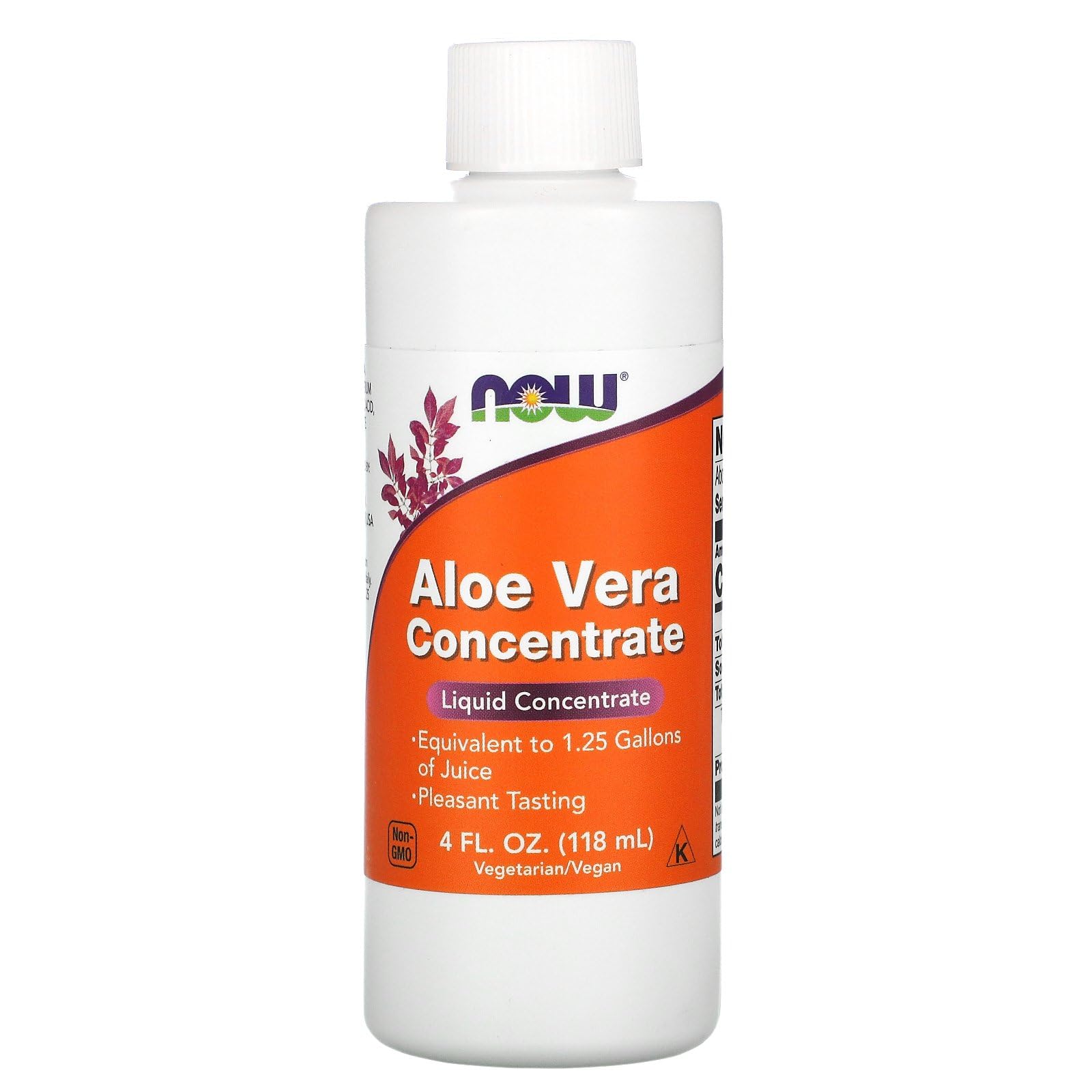 Now Foods, Jus de Vera d'aloès 4floz (118ml) 40:​1 Concentré de jus de vera d'aloès