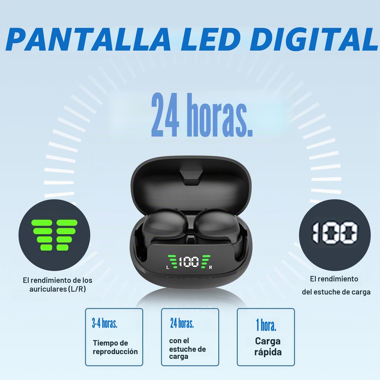 Mini auriculares invisibles inalámbricos en el oído Bluetooth auriculares inalámbricos cancelación de ruido auriculares para dormir en la oreja Sleep Earbuds auriculares para dormir para orejas
