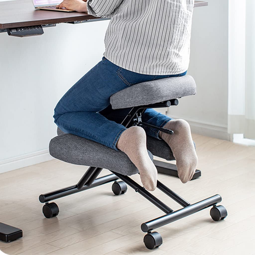 Amazon｜調節可能な木製人間工学に基づいたひざまずく椅子、ホーム