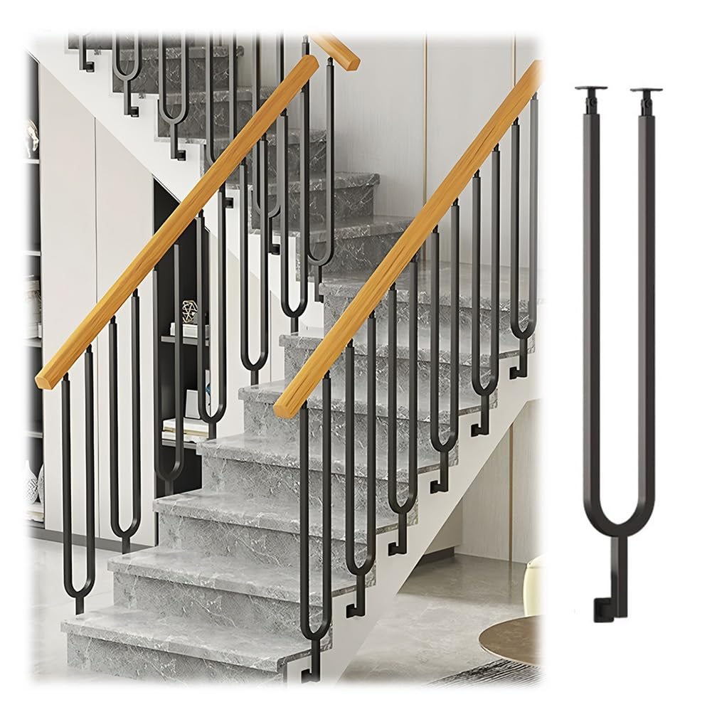 Barreaux de garde-corps intérieurs pour sécuriser l'escalier du salon