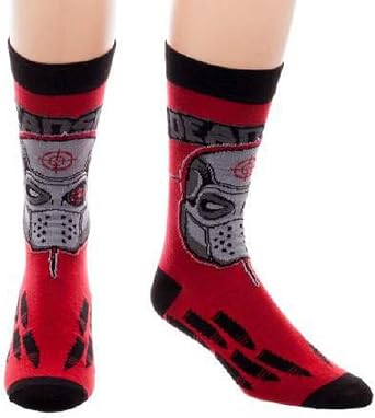 Suicide Squad Deadshot Big Face Crew Socks