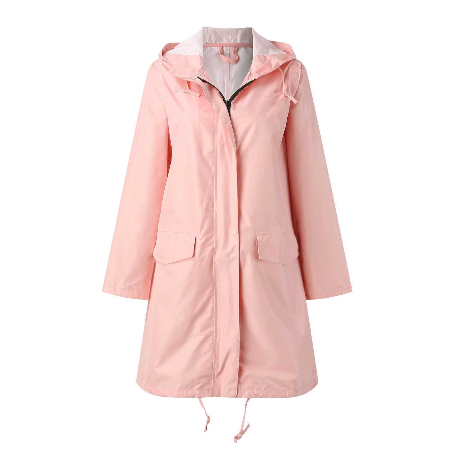 Regenponcho Damen Fahrrad Regenbekleidung Mehrzweck Regenjacke Outdoor Mit Kapuze Leichte Lange Regenjacke Regenmantel Für Wandern, Radfahren, Camping Und Reisen