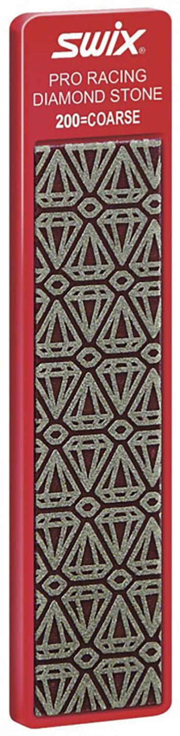 SwixTAA200N Ski Wax Tune Up Supplies, Diamond Stone Coarse, Red