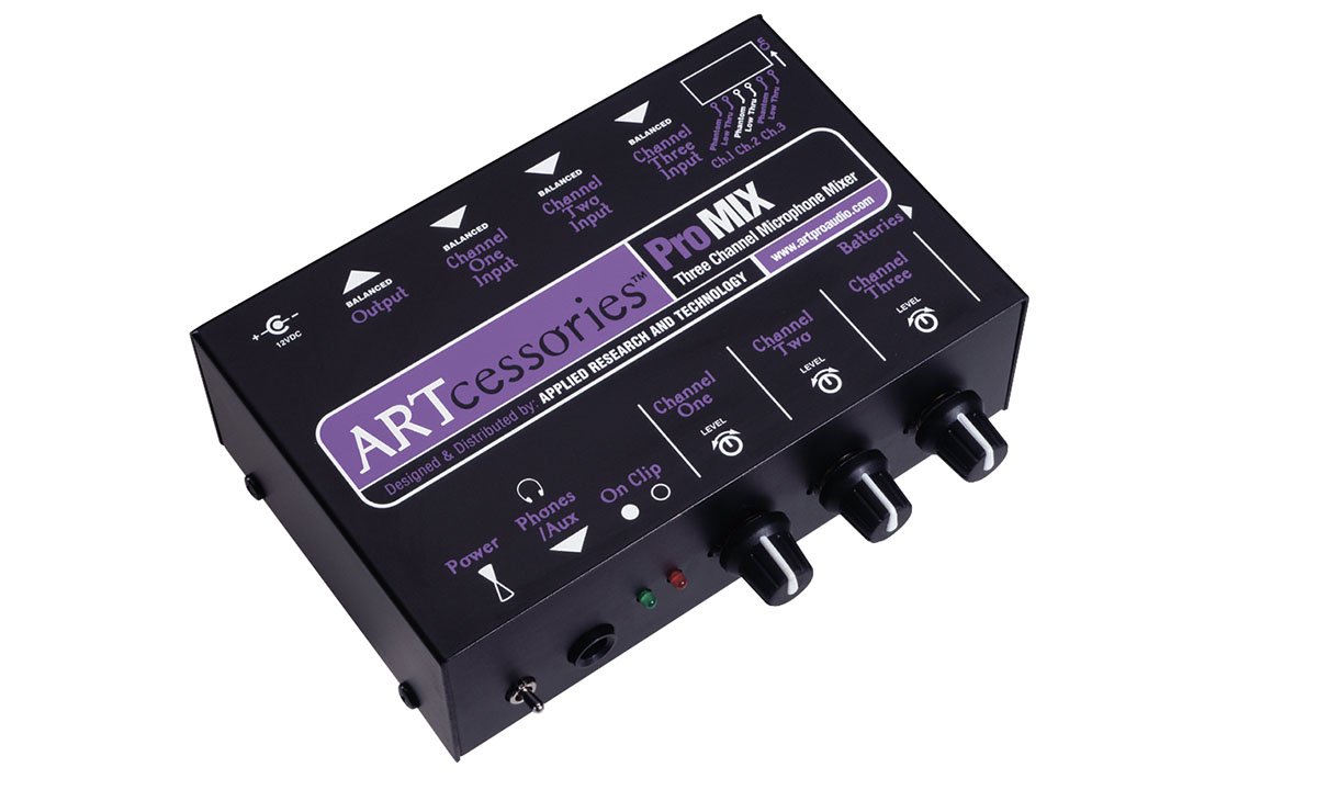 3 Channel Promix Microphone Mixer
