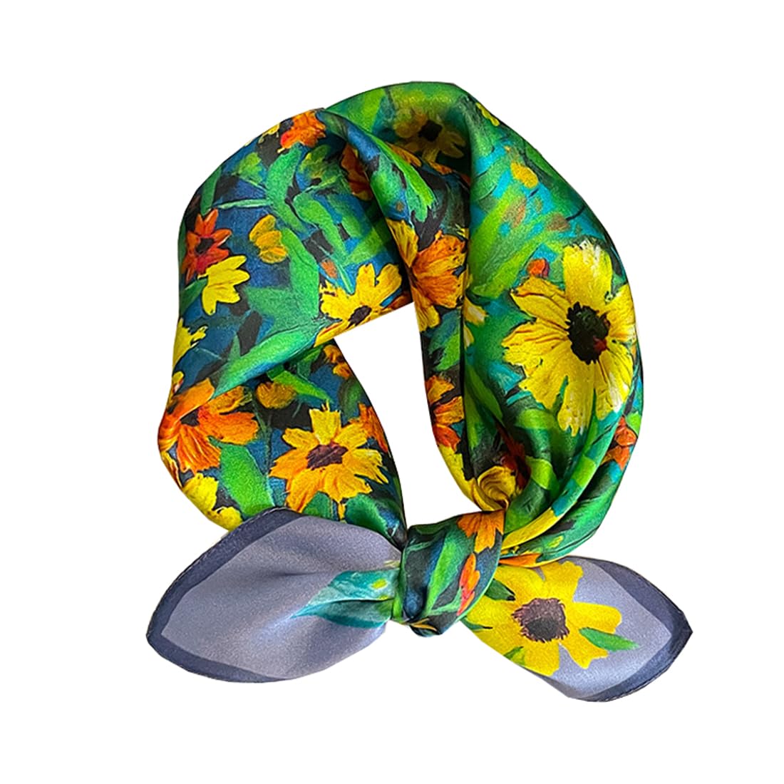 Sciarpe setose per uomo donna, fazzoletto da collo, sciarpa quadrata in seta, sciarpa da uomo, sciarpa da uomo, formale casual e business (40 x 40 cm
