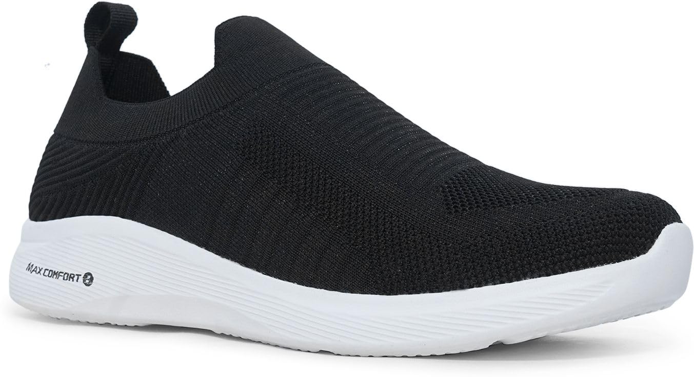density Ultra-Lightweight, Breathable, Walking, Running,Gyming Casual Athletic Walking Shoes for Men Black-picture-5