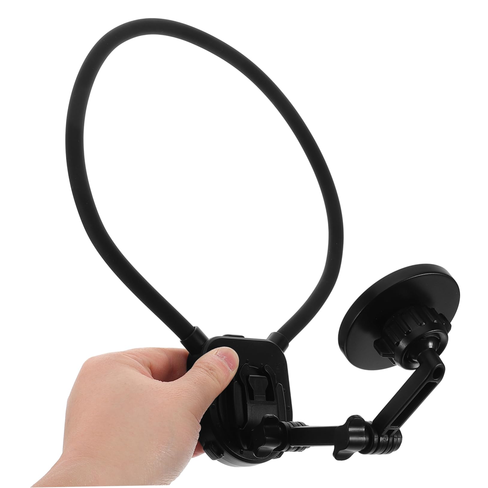Supporto per Telefono Gancio Magnetico per Collo, Supporto Smartphone Collo, Riprese Pov Stabili per Bici e Sci, Nero