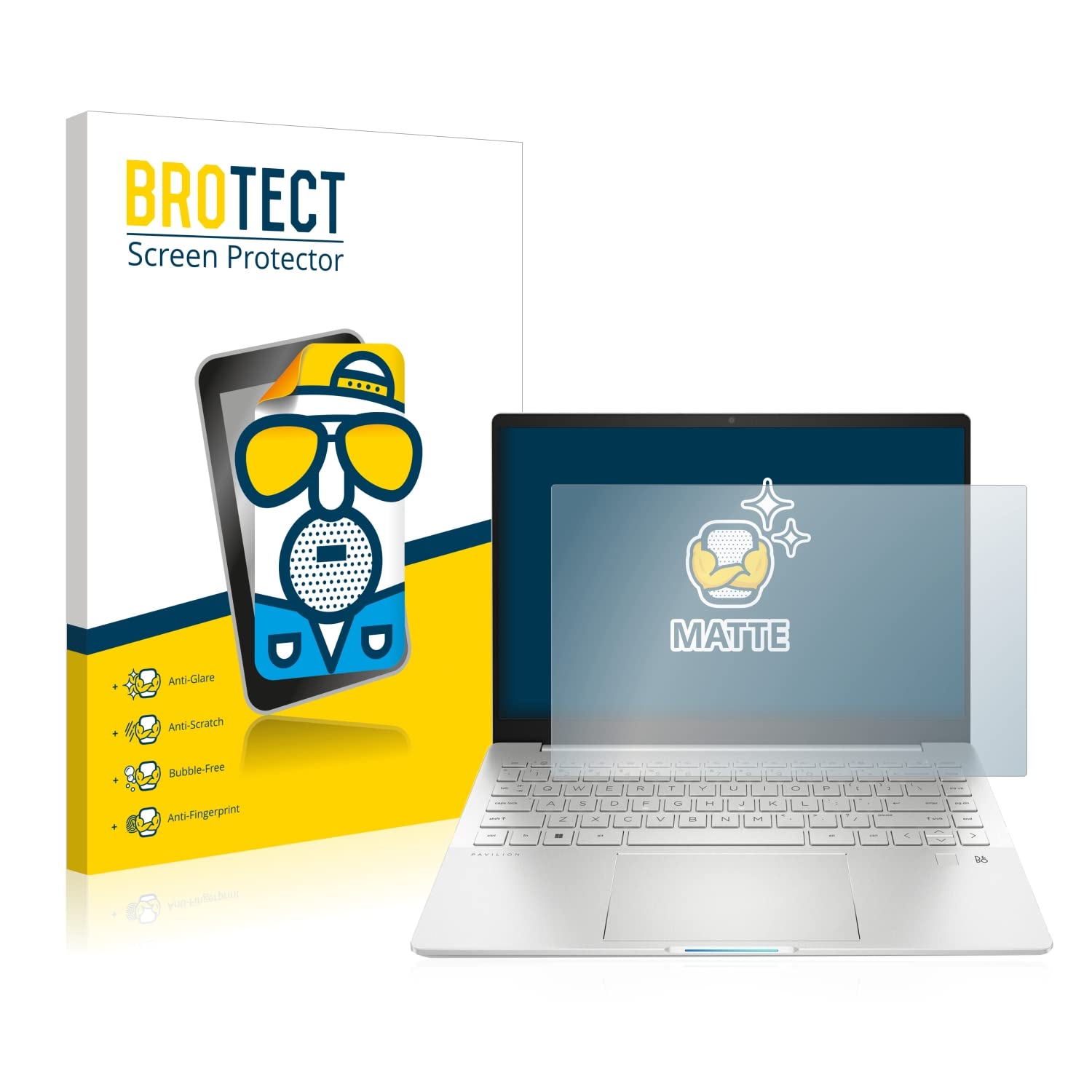BROTECT Matte Pellicola protettiva opaca per HP Pavilion Plus 14-eh