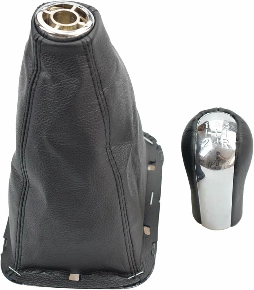 Gznbb 5 Speed Car Manual Gear Shift Knob Boot Cover Gaiter Lever Shifter Handle Stick, For Avensis T25 For Mk2 Ii 2003-2009