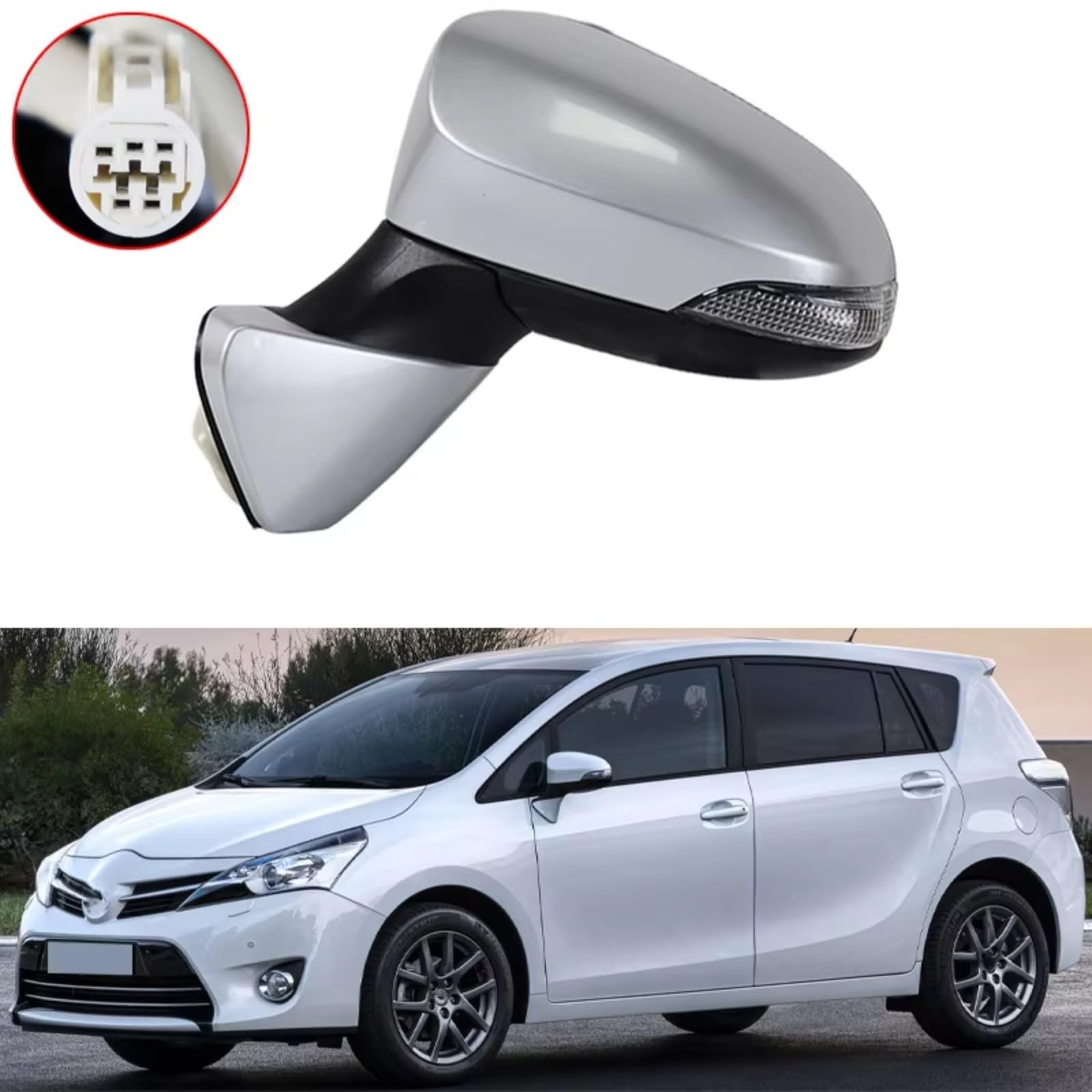Per Toyota Per Verso 2014-2016 Auto Specchietto Retrovisore Elettrico Esterno Con Indicatore Di Direzione Specchio Laterale Specchio Specchietto Esterno