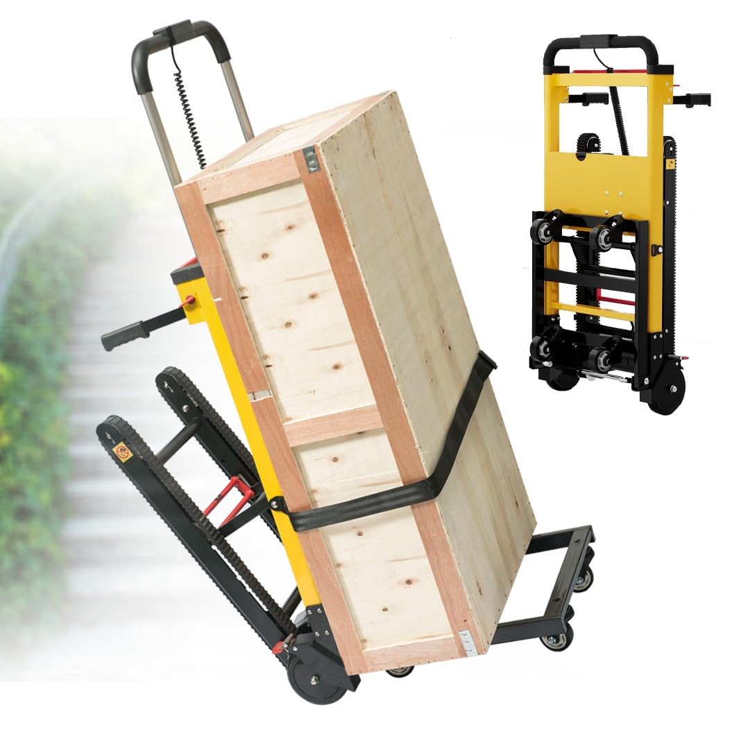 Montascale elettrico, carrello elettrico per sollevamento scale, attrezzatura per arrampicata su scale pesanti, capacità di carico 200 kg, design comodo e portatile