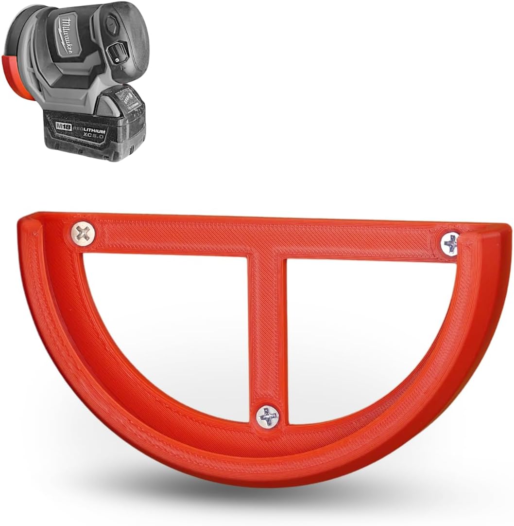 QuickDock Sander Mount for Milwaukee M18 5” (125mm) Random Orbit Sander | Wall or Workbench Mountable Holder for Random Orbit Sanders