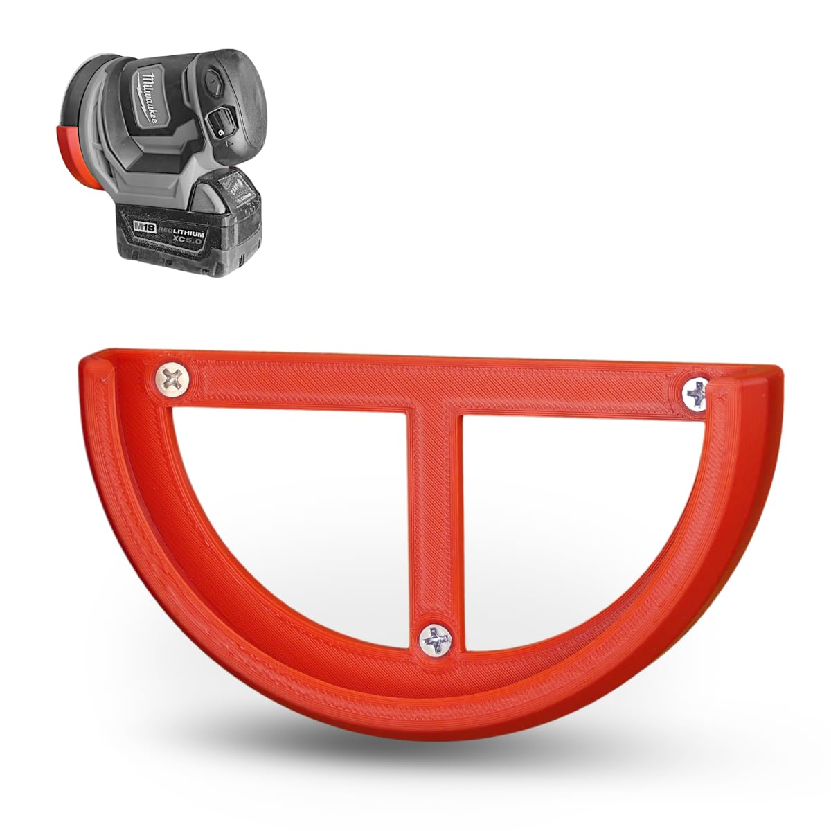 QuickDock Sander Mount for Milwaukee M18 5” (125mm) Random Orbit Sander | Wall or Workbench Mountable Holder for Random Orbit Sanders