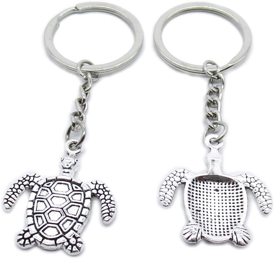 50 Pieces Keyring Keychain Wholesale Suppliers Jewelry Clasps AN4T6A Tortoise Turtle