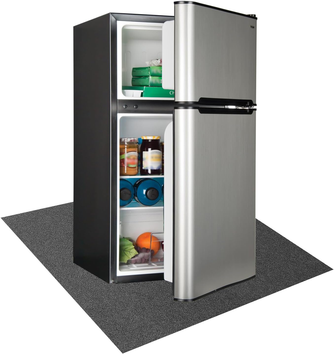 Mini Fridge Mat Silicone Drip Tray with Raised Edge，24" x