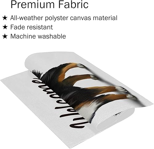 Miniatura 2 de Bandera de arpillera para perro de montaña bernés, de 28 x 40 pulgadas, de doble cara, banderas de bienvenida para jardín, mascotas, animales de