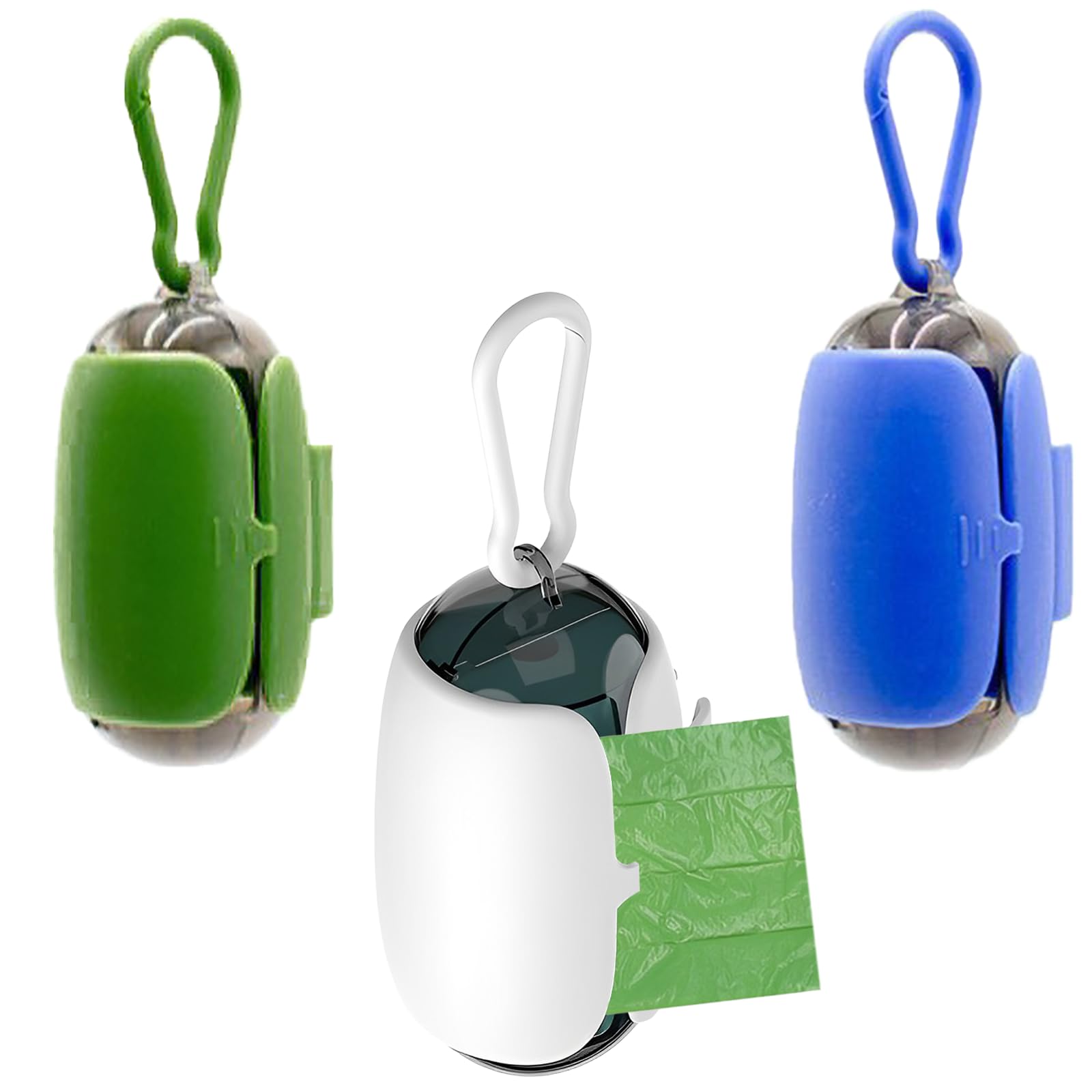 Eiflayn Poop Bag Dispenser, Pack of 3 Waste Bag Dispenser for Dogs Attaches to a Lead, Dog Bag Dispenser