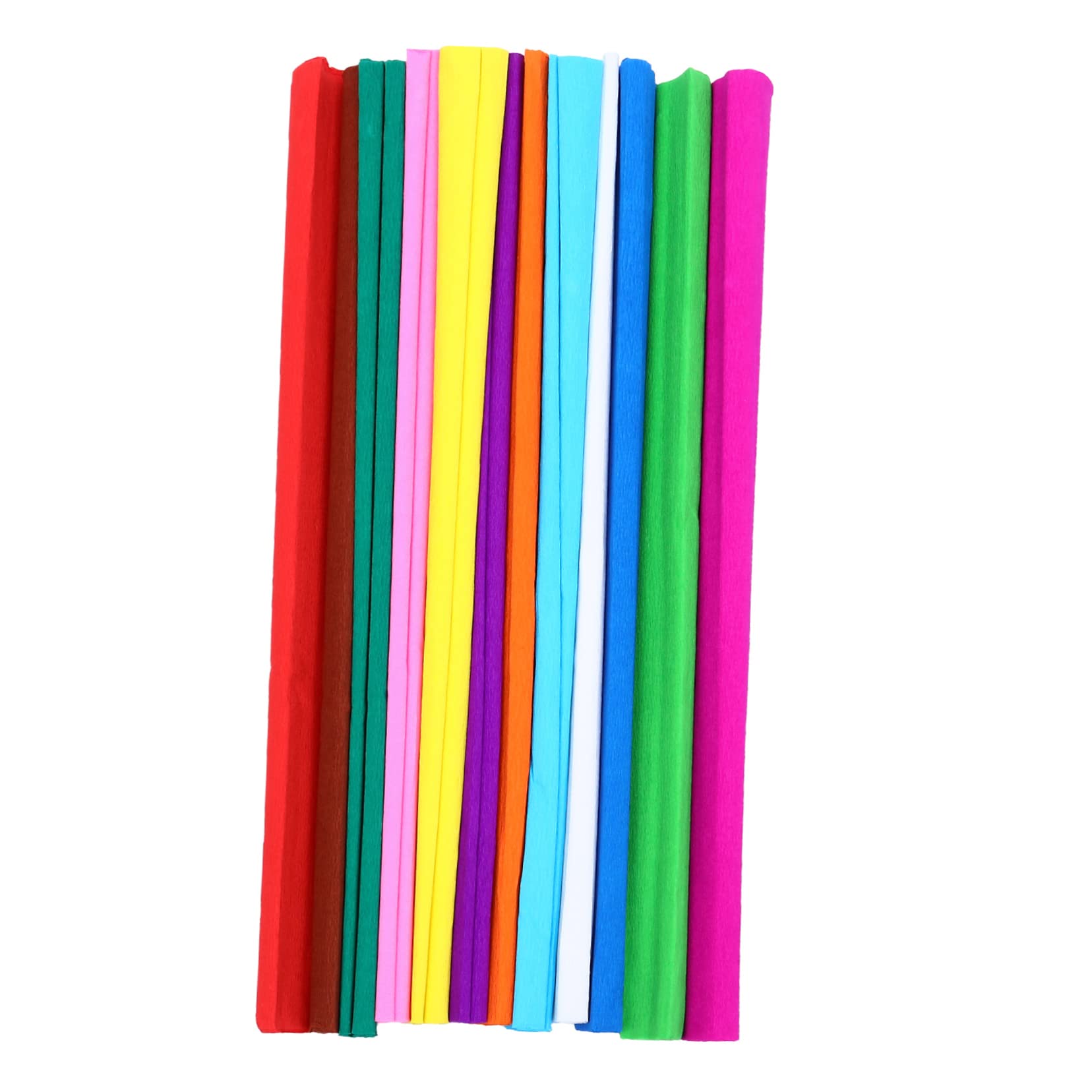 Ipetboom 12Rolls Crepe Flower Packaging Papers for Present Wrapping Durable and Smooth Surface for Parties and Floral Arrangements