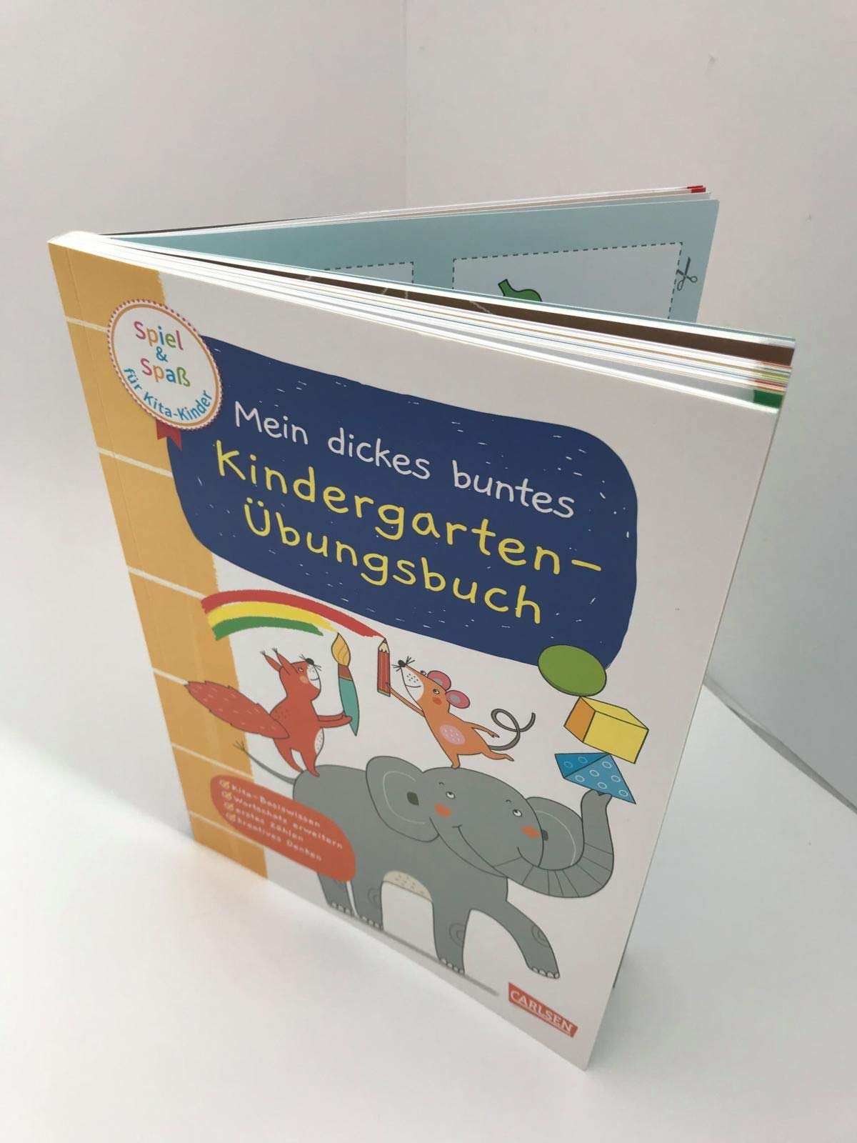 Spiel+Spaß für KiTa-Kinder: Mein dickes buntes Kindergarten-Übungsbuch