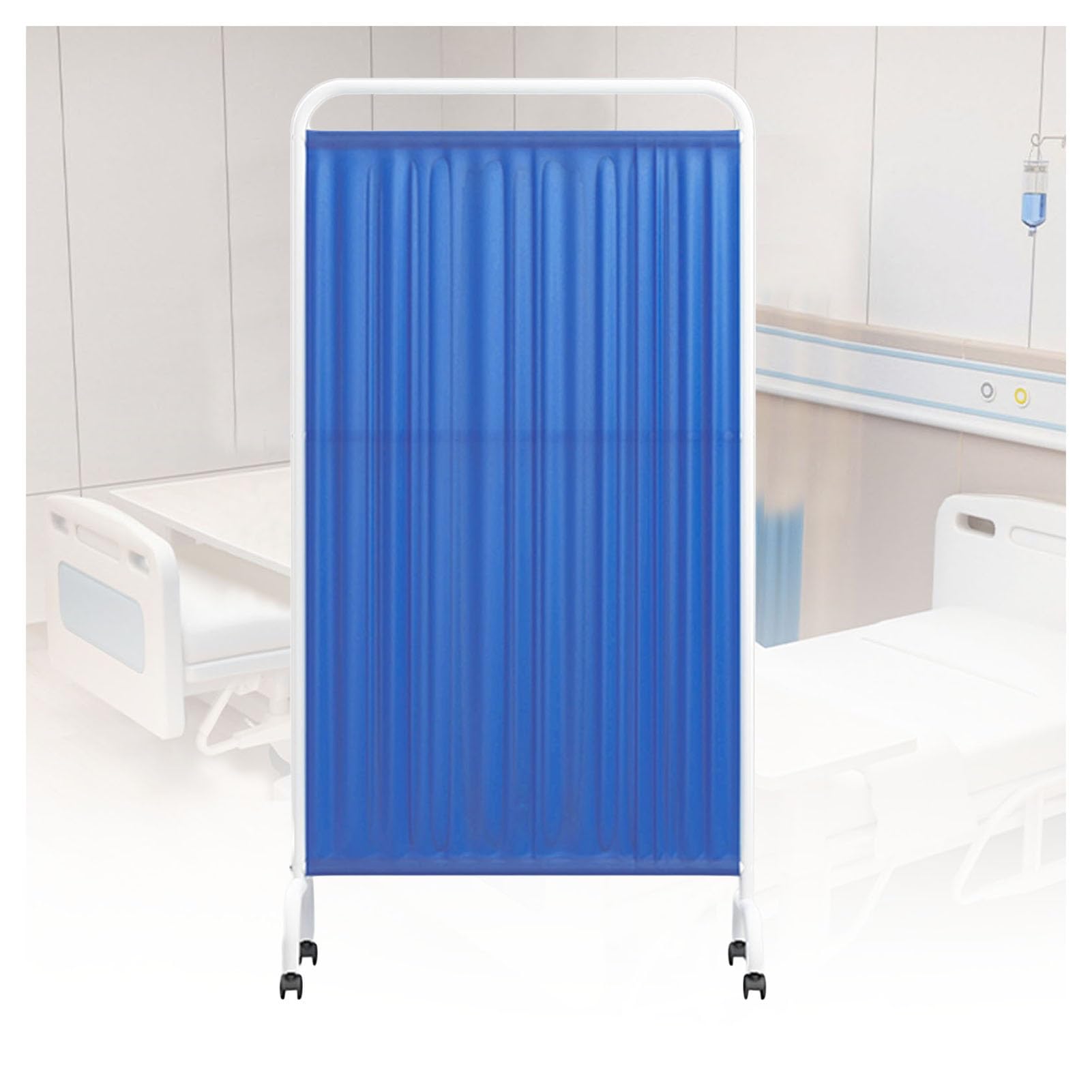 Cloison de séparation amovible pour cabinet médical et paravent sur roulettes pliable