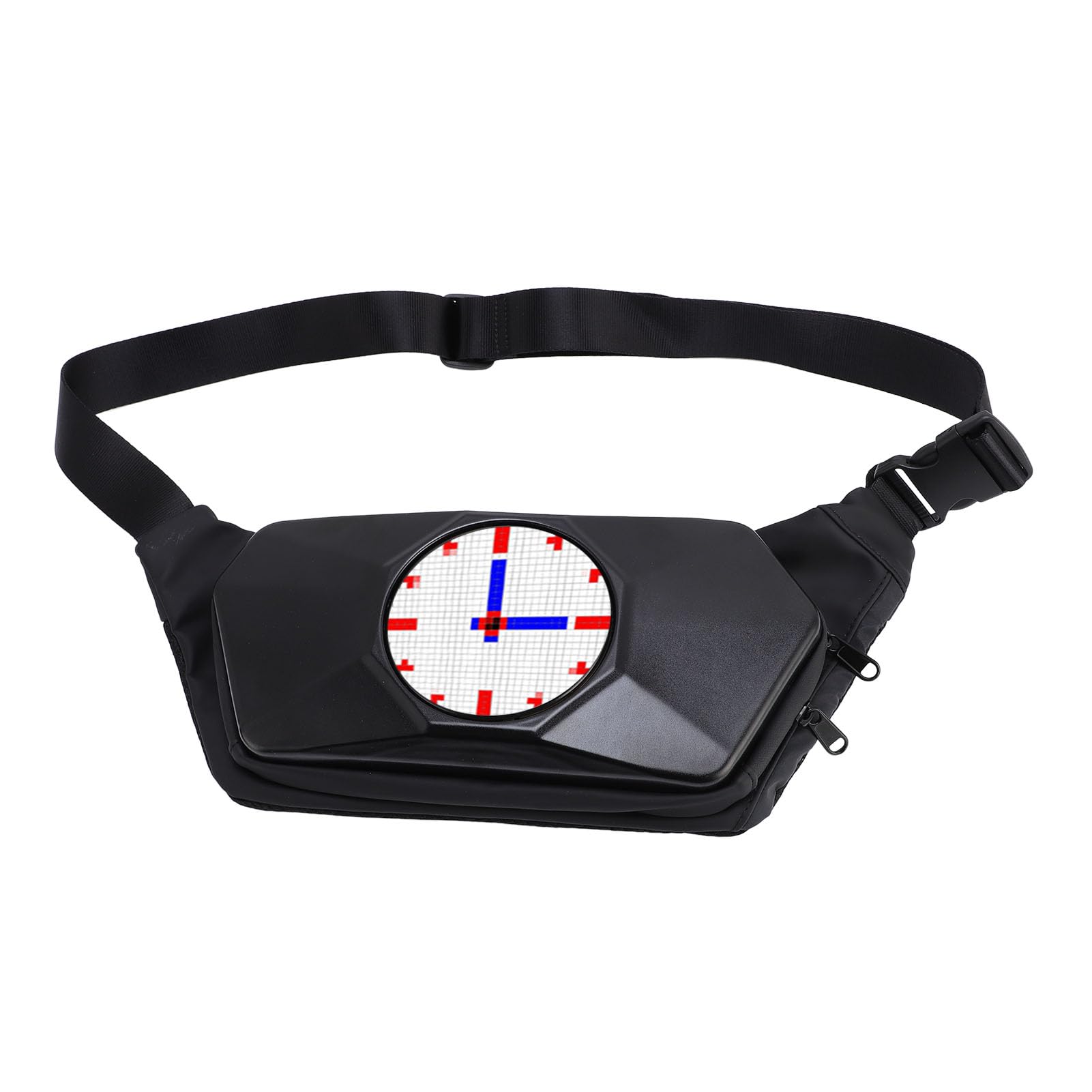 Fafeicy Torba na ramię LED Programowalna Torba na ramię LED z Ekranem 32x32 Możliwość Dostosowania za pomocą Aplikacji do Podróży, Pieszych Wędrówek, Jazdy Konnej