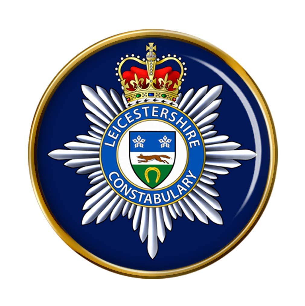 Giftshop Uk Men's Gold Leicestershire Constabulary Pin Badge