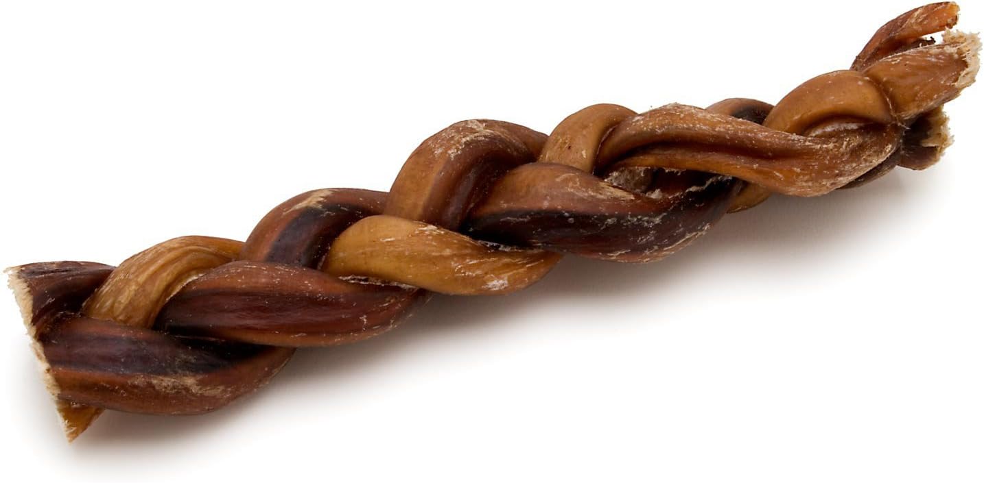 Redbarn 9" Braided Bully Stick Pet Rawhide Treat Sticks