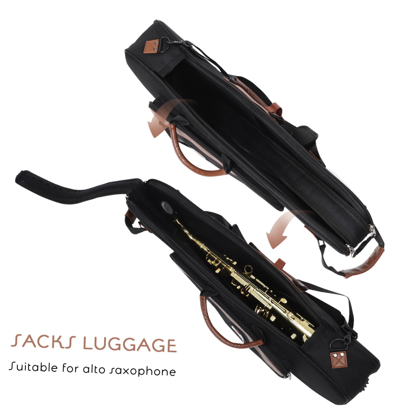 Hemoton Saxophone Storage Bag Saxophone Case Carrying Storage Holder Oxford Cloth Sax