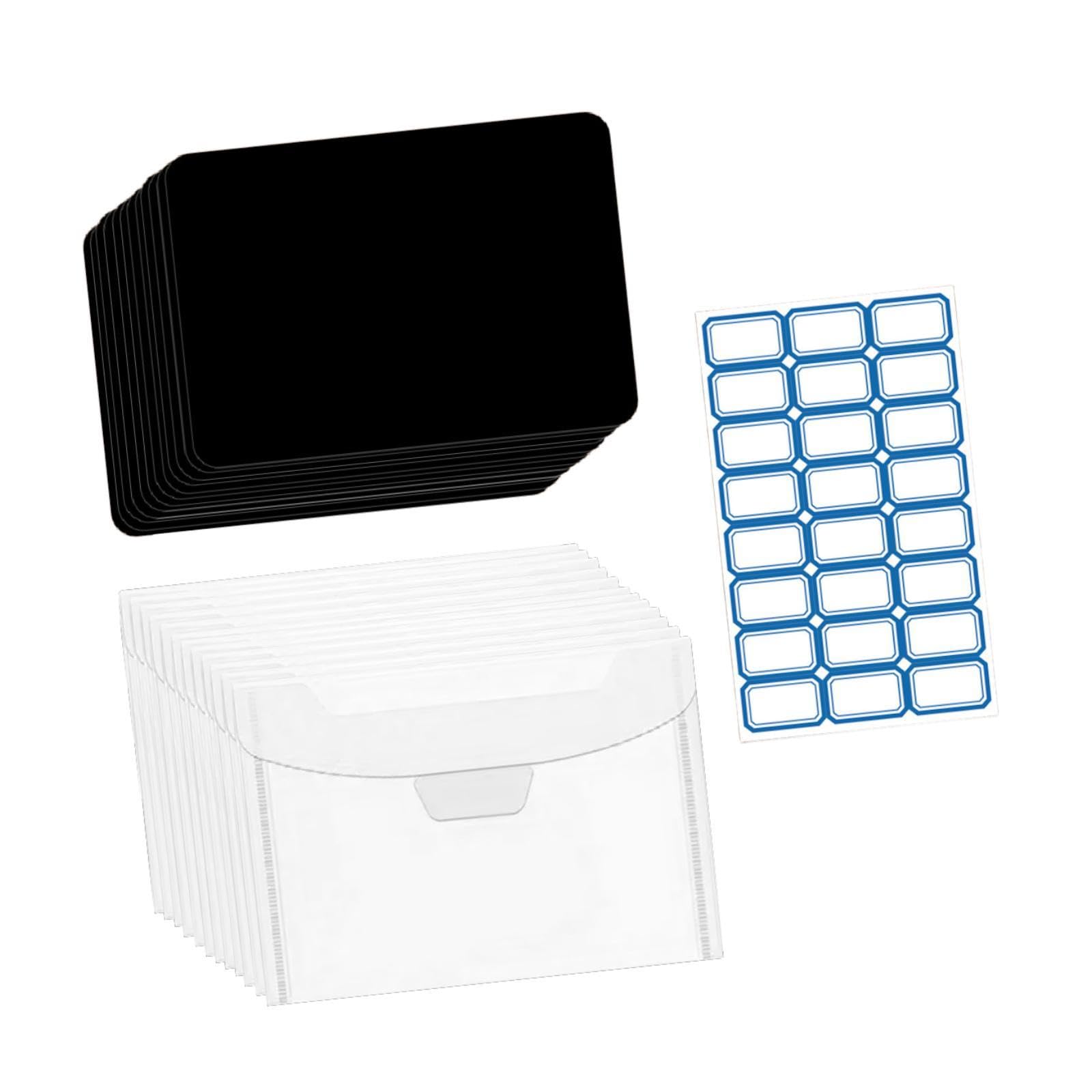 SM SunniMix Rubber Sheets Paper Craft with Label Sticker Gift Smooth DIY Scrapbooking with Storage Bag for Classroom Office Home Souvenir, 12 Pieces Sheets