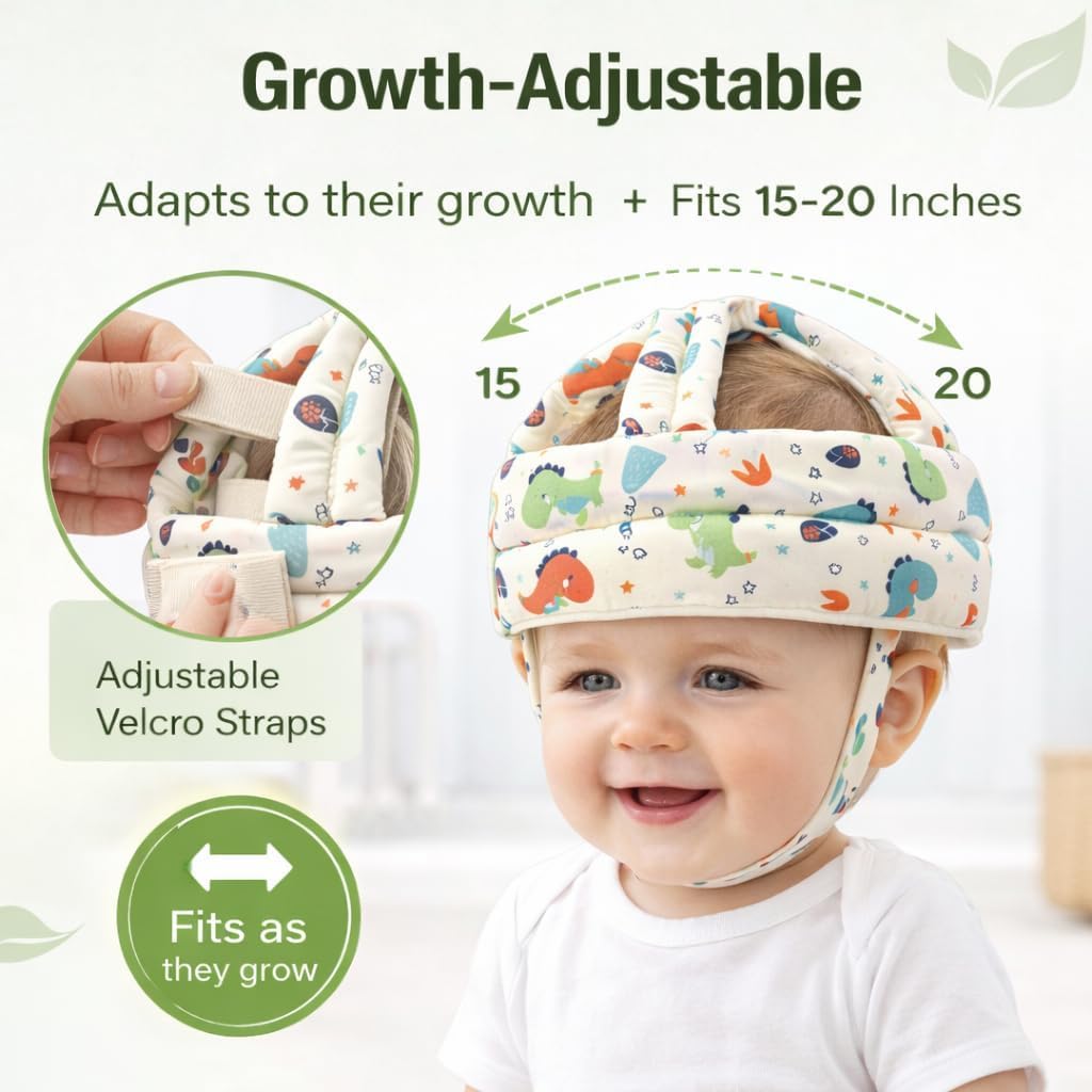 Protector de caída de bebé, Casco de Seguridad para Gatear, Caminar, Protector de Cabeza de bebé para niños y niñas (Apto para 6 a 20 Meses)
