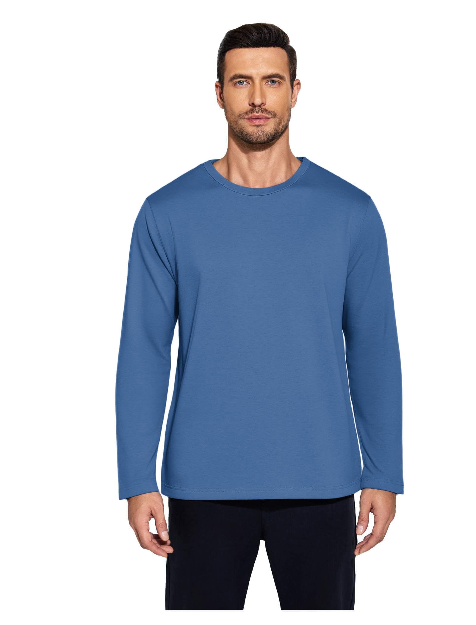 Deyeek Post Shoulder Surgery Recovery Shirts for Men Chemo Port Access Top Snap Full Tear Away Long Sleeve