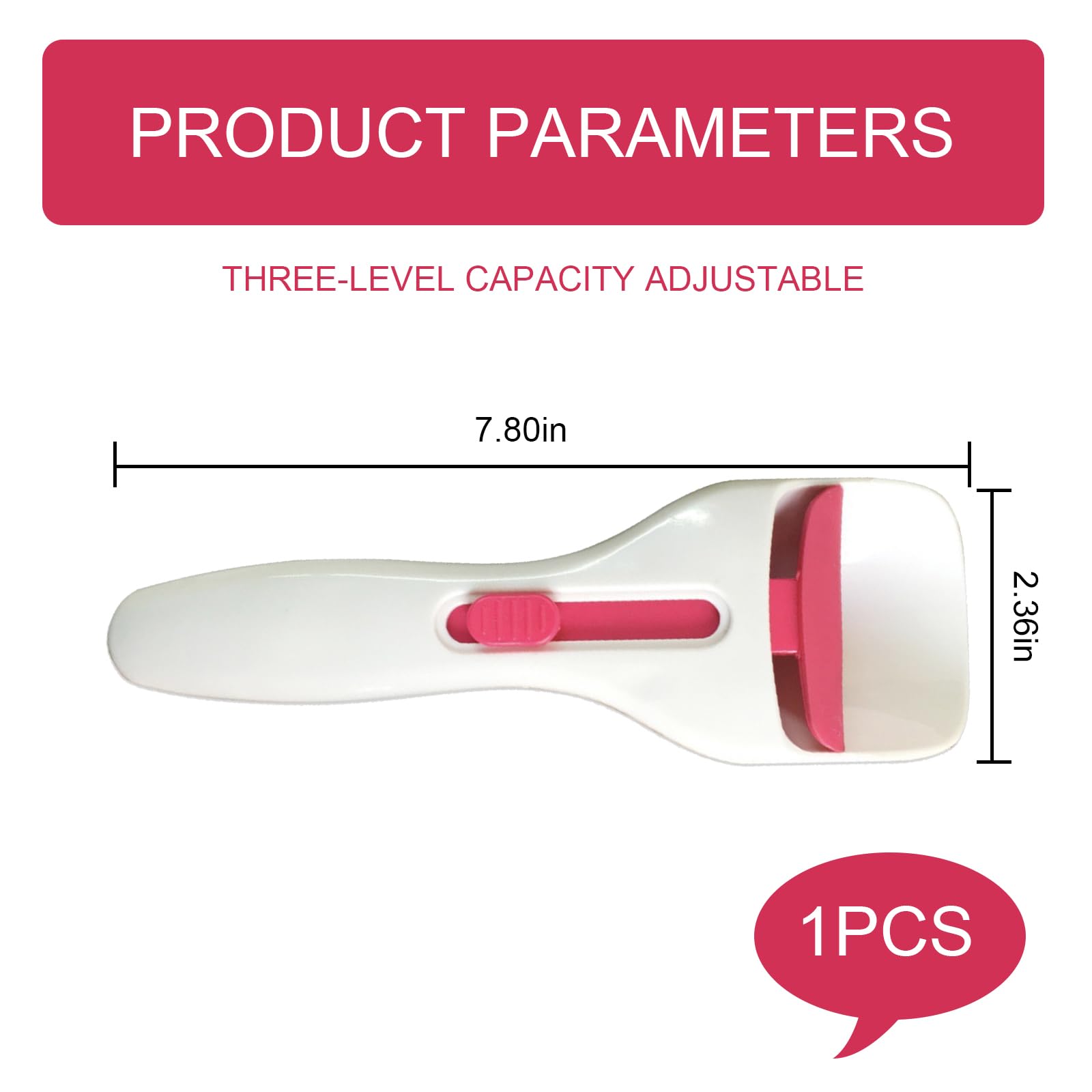 Dispensador de masa para magdalenas, botón deslizante de un solo toque, dispensador de masa fácil de limpiar, herramienta de horneado para cupcakes, magdalenas, panqueques y otros productos horneados